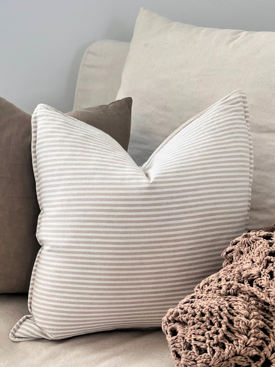 Crocheted cotton throw/bed runner - Mocha - Restock!