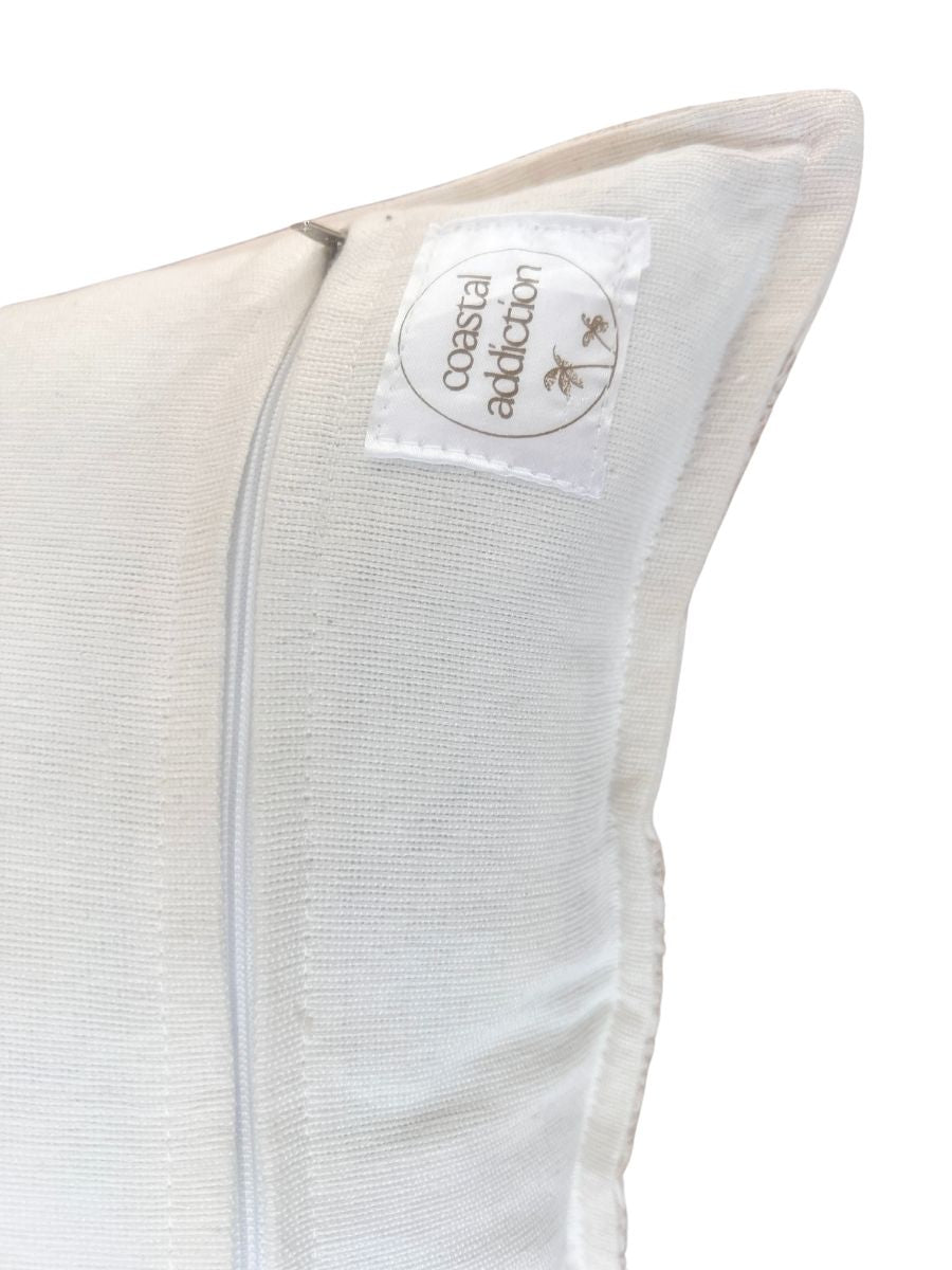 Swish embroidered cushion