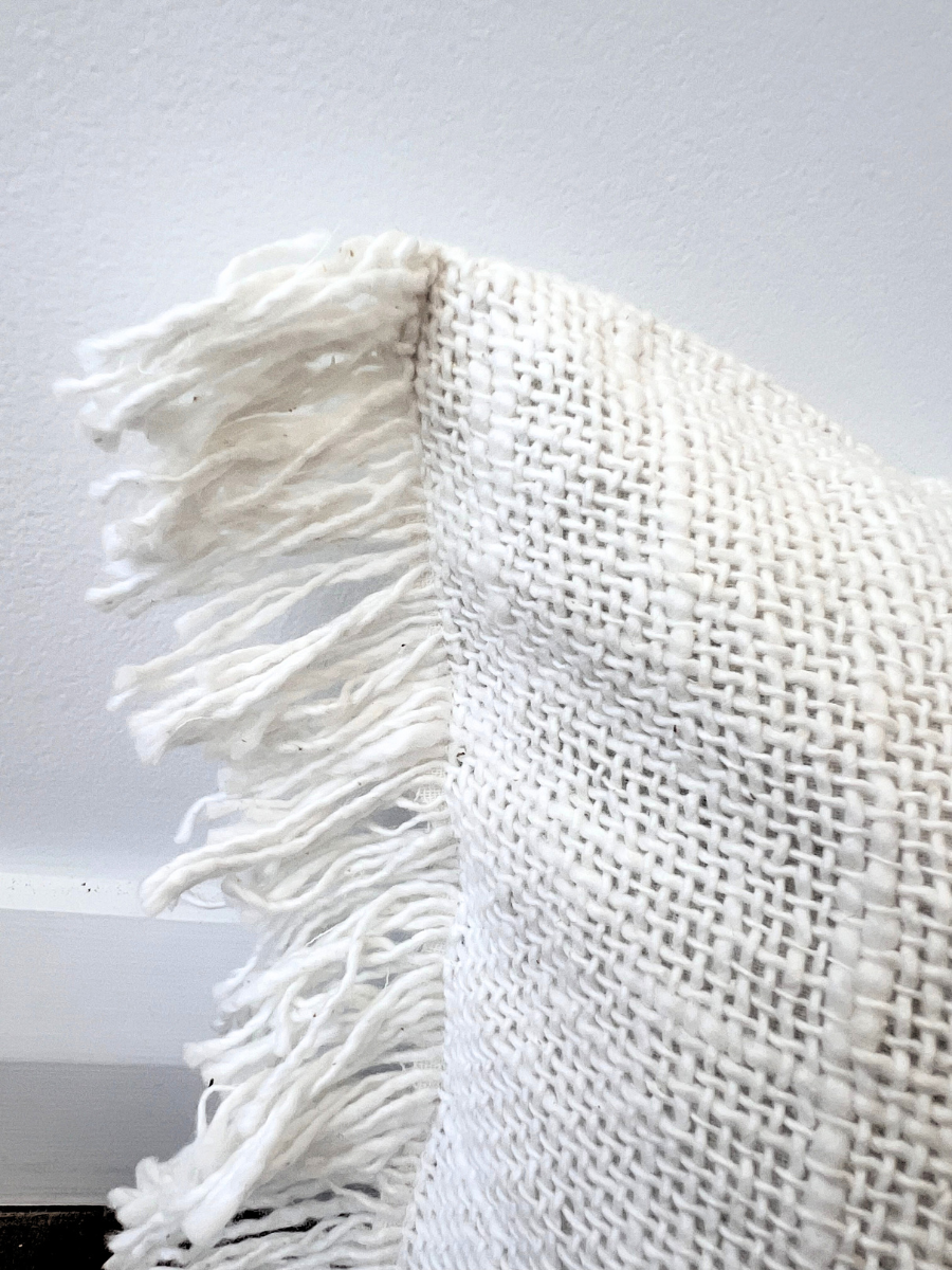Fringed cushion - Lumbar - Restock!