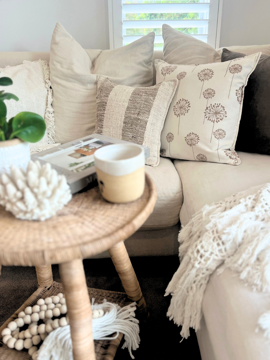 Poppy feature cushion cover