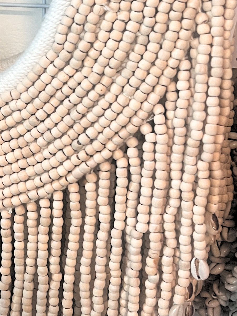 Beaded Wall Hanging - Ivory