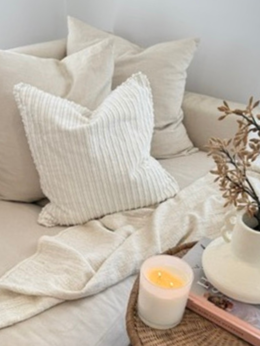 Coastal Corduroy Cushion