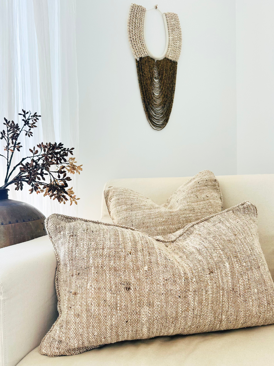 Handwoven Cushion and Wall Art Set