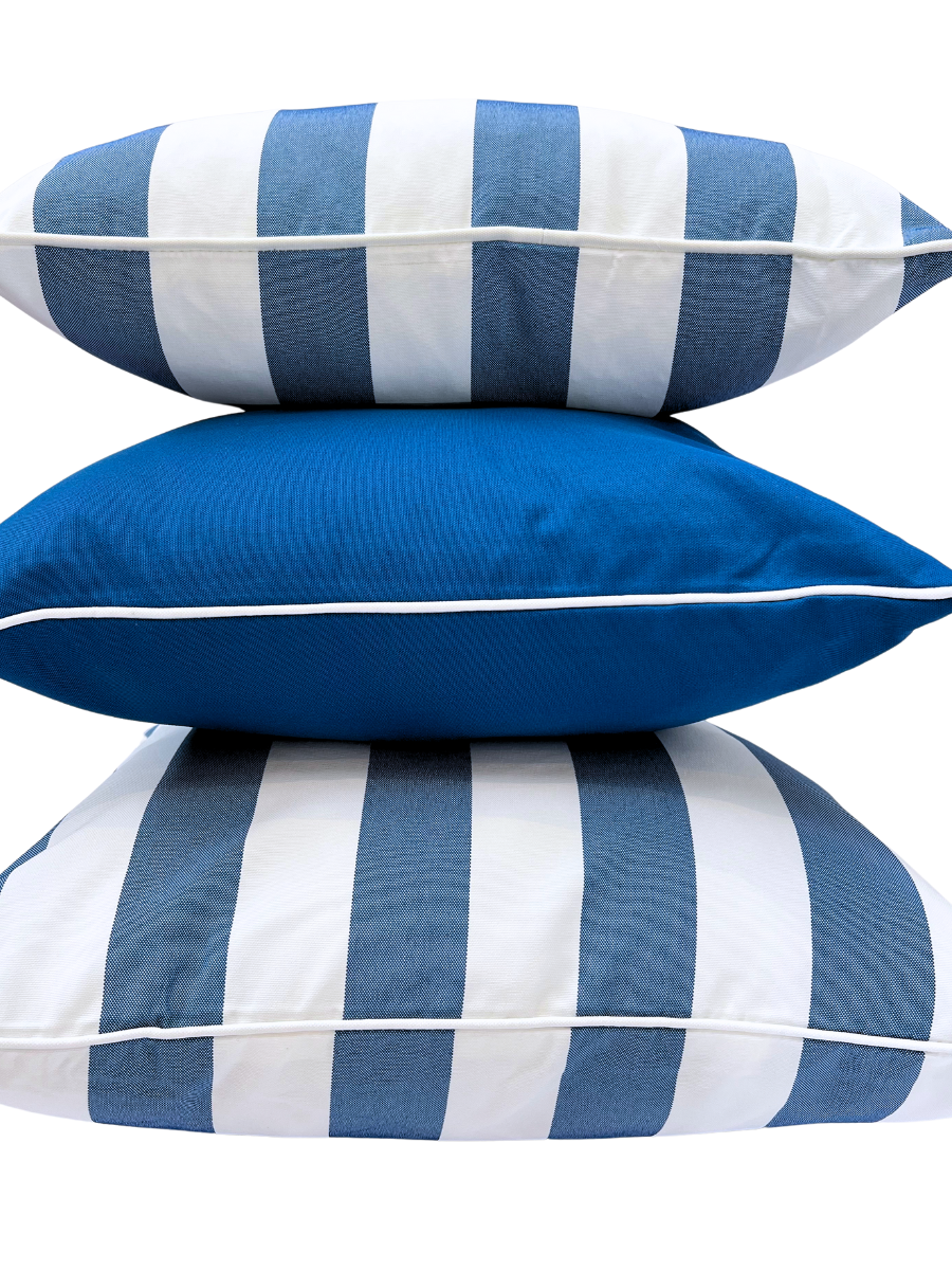 Outdoor - Santorini Blue Stripe (two sizes) - New!