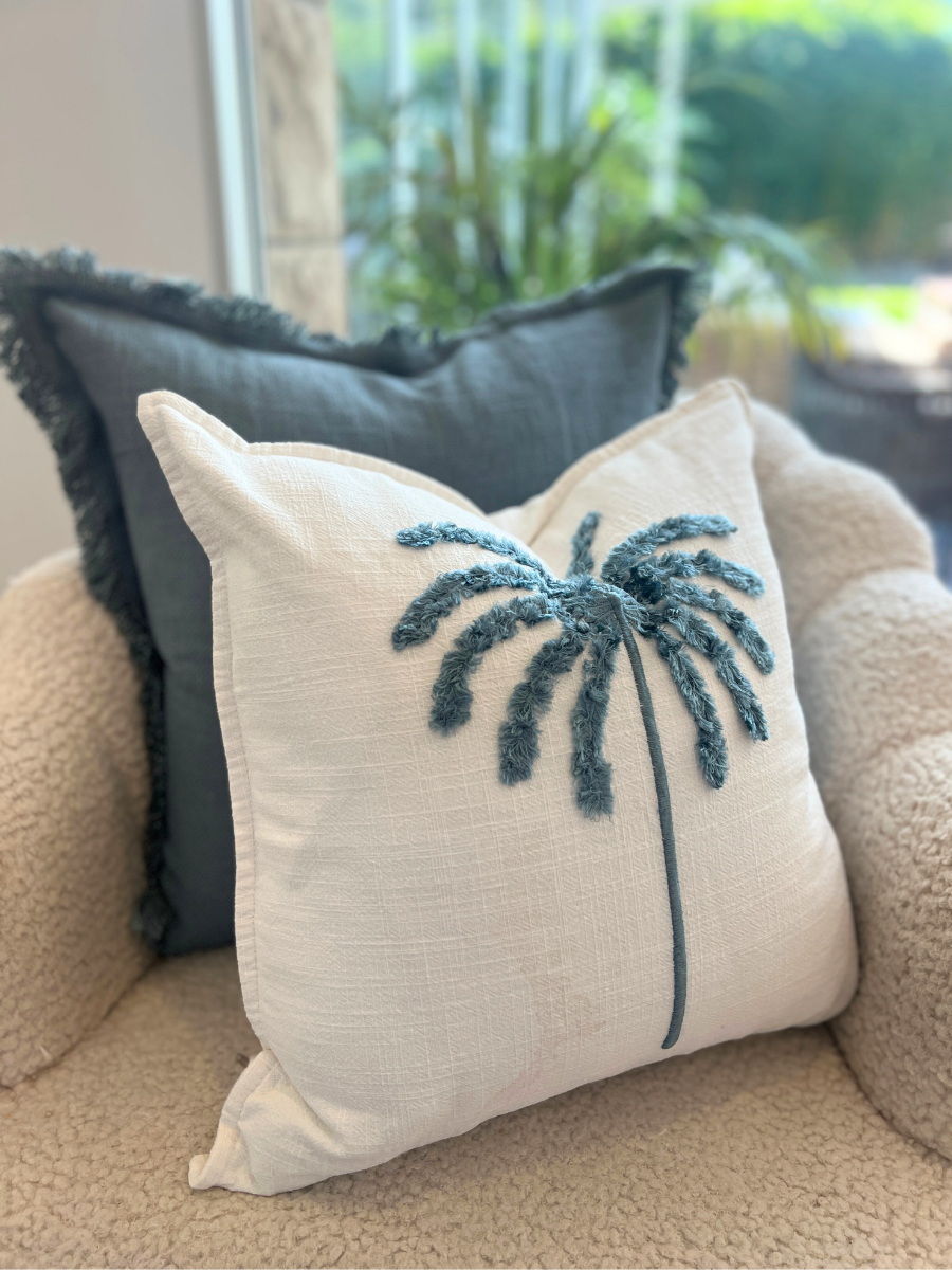 Soft Cotton Fringed - Ocean Blue - New!