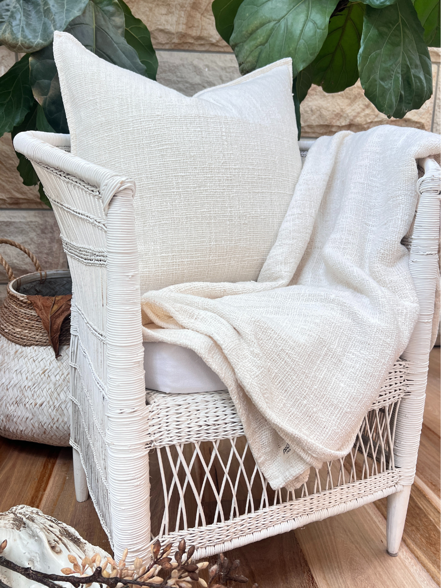 Serenity soft cotton throw