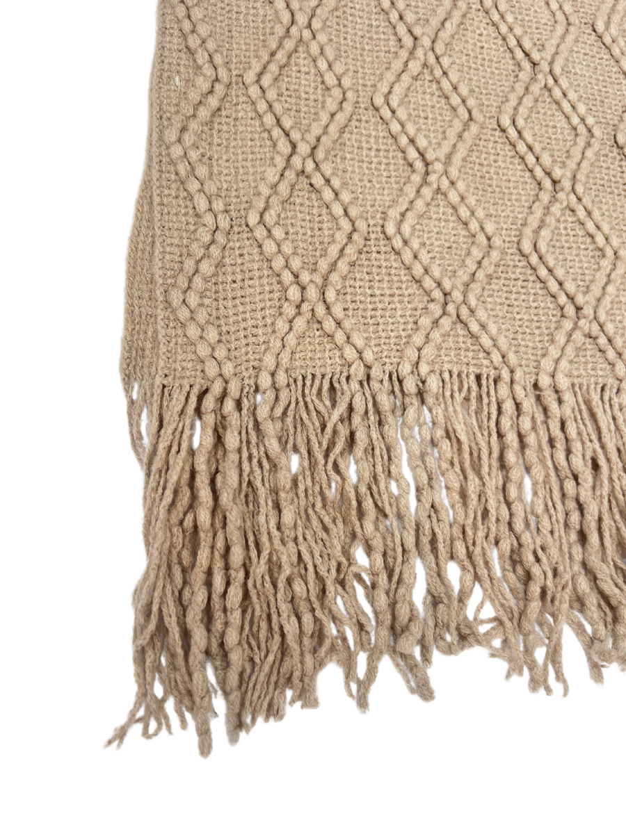 Taupe Woollen Throw - Restock!