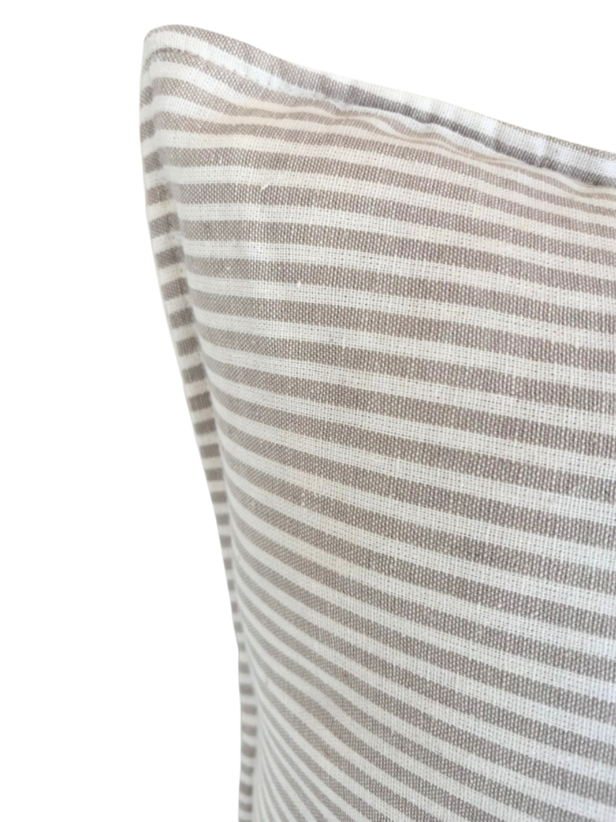 Antibes cushion - Taupe and Ivory