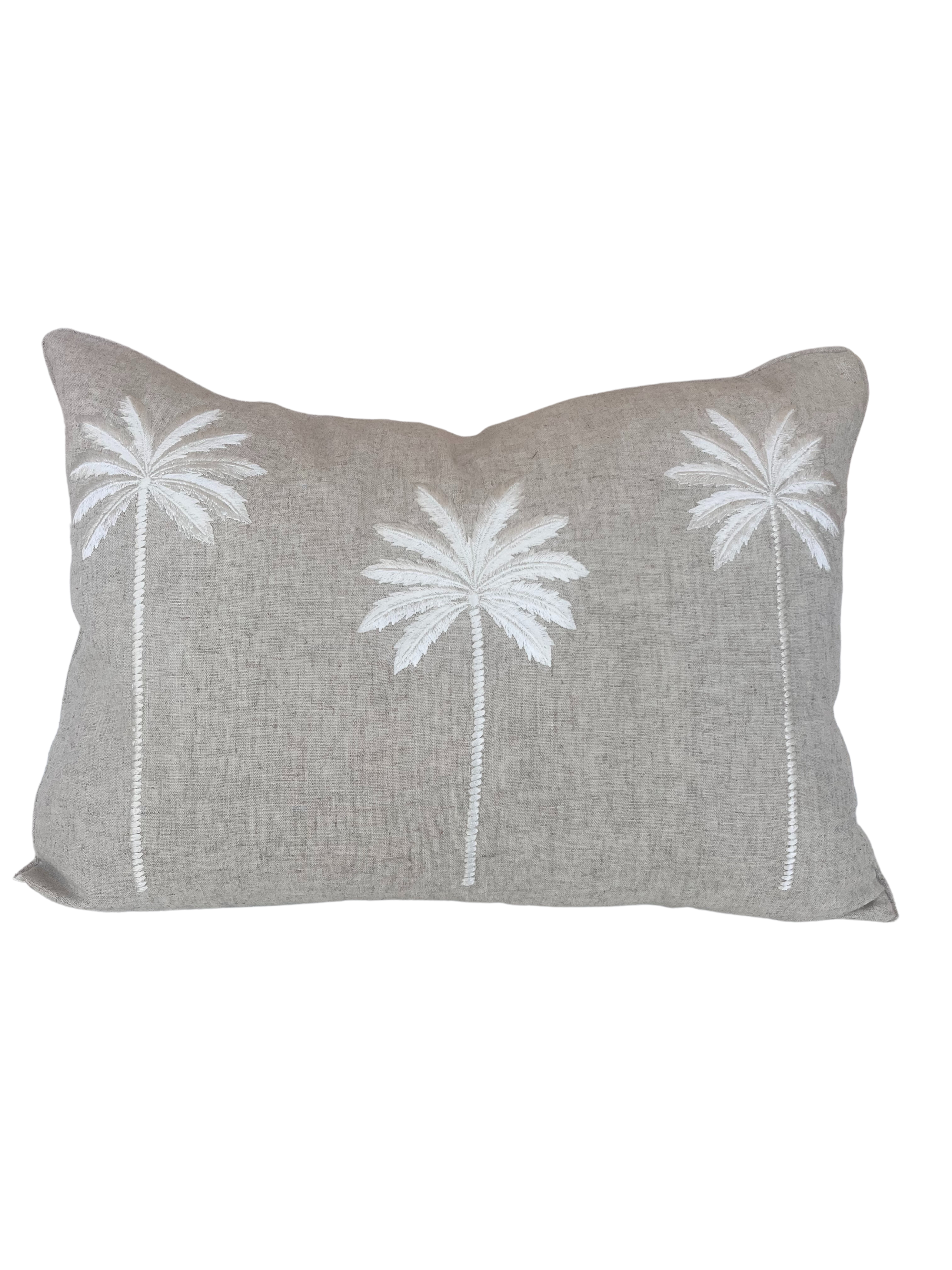 Palm Love Cushion and Cowrie Wall Art Set