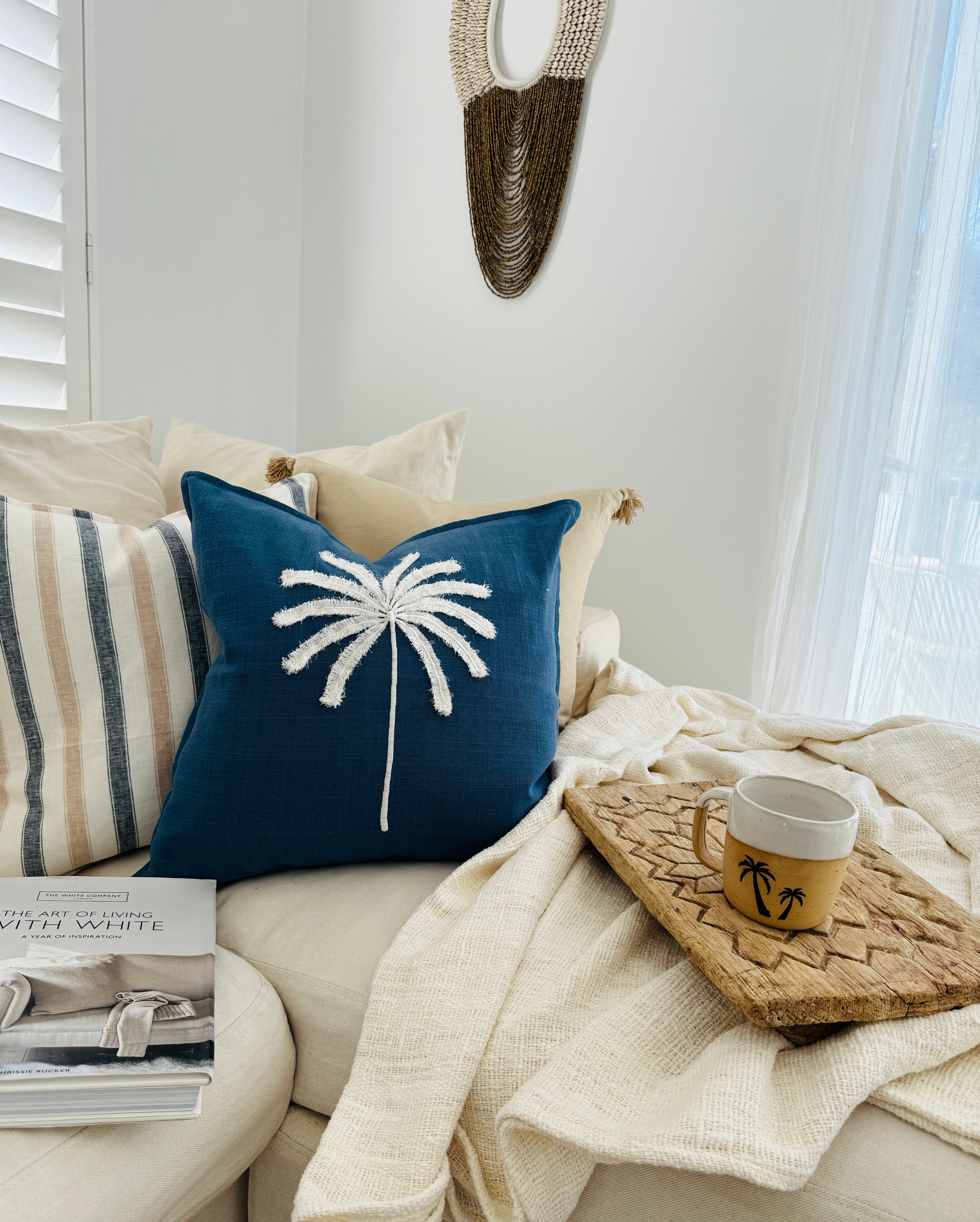 Sand and Sea Stripe cushion - New!