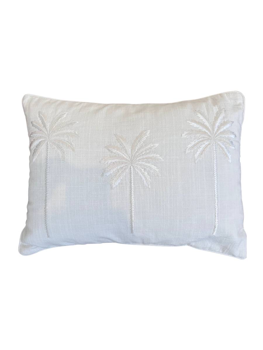 Palm Love Cushion and Cowrie Wall Art Set