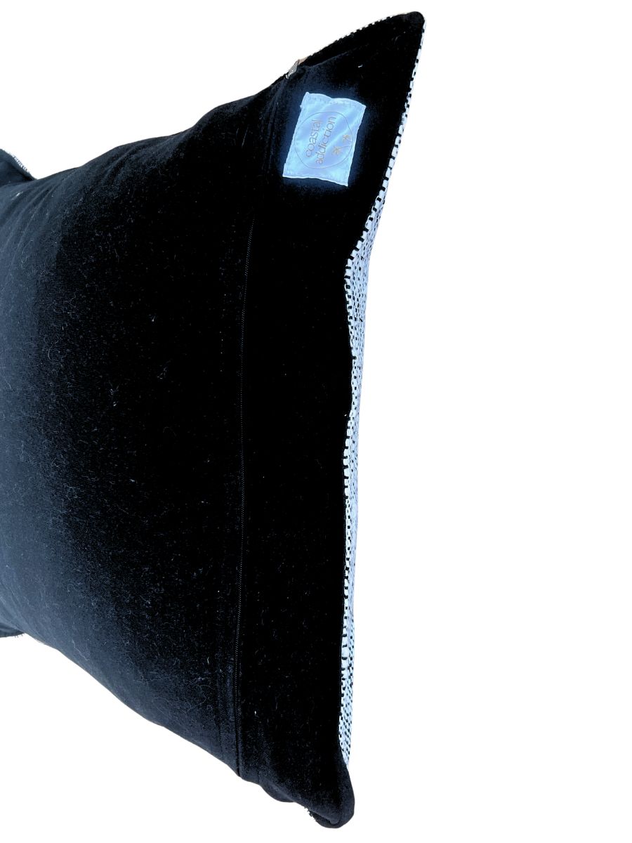 Coastal Tweed - Ash - Oblong cushion