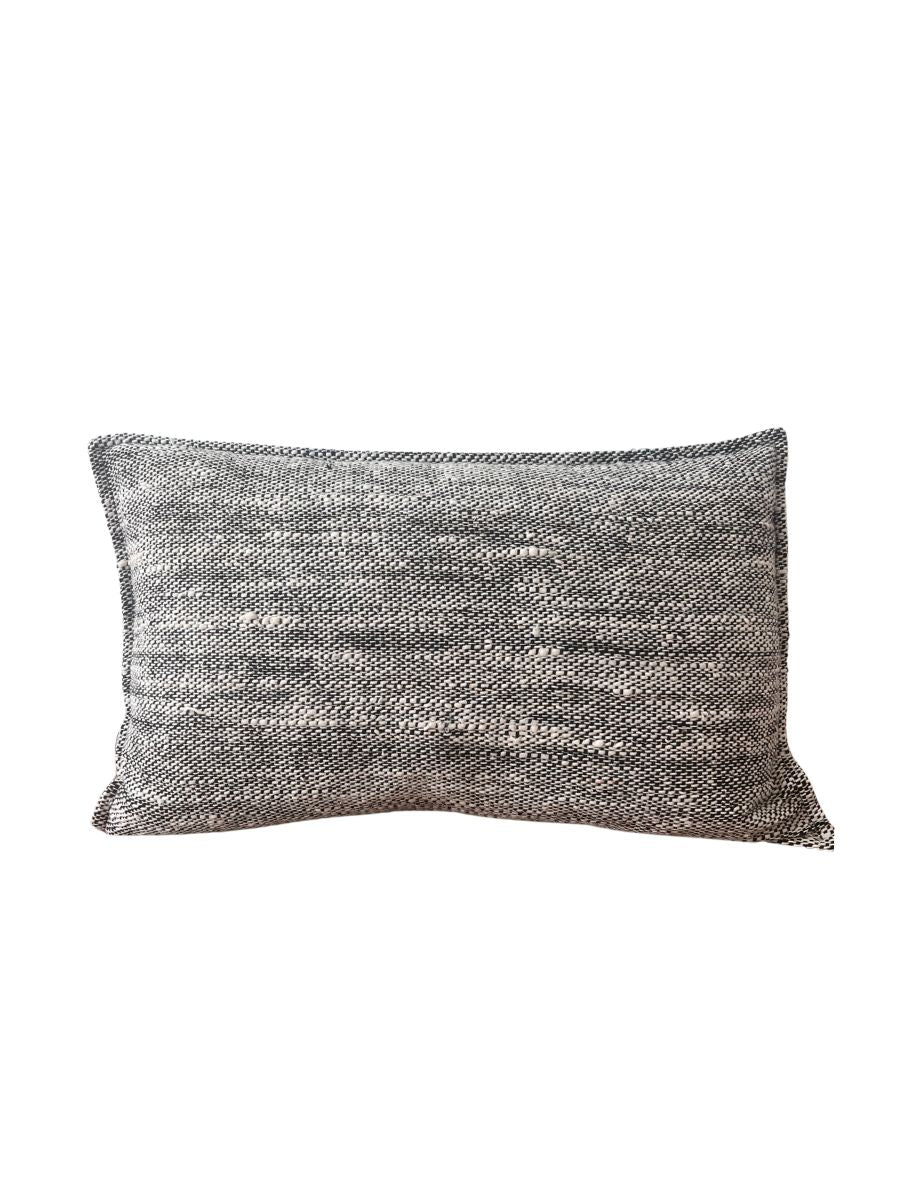 Coastal Tweed - Ash - Oblong cushion