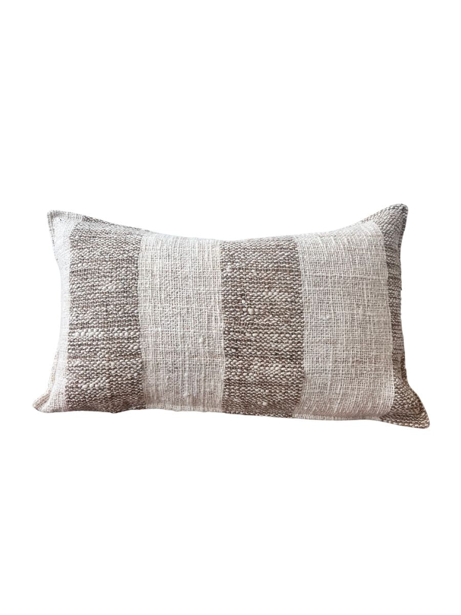 Coastal Tweed - Sand - Oblong Cushion
