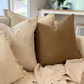 Antibes cushion and throw set - Taupe and Ivory