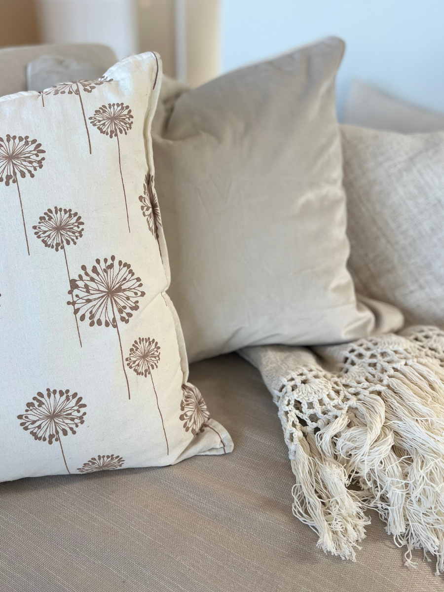 Poppy feature cushion cover