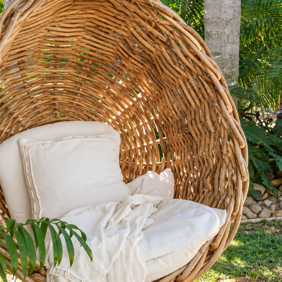Shell Cushion and Throw Set