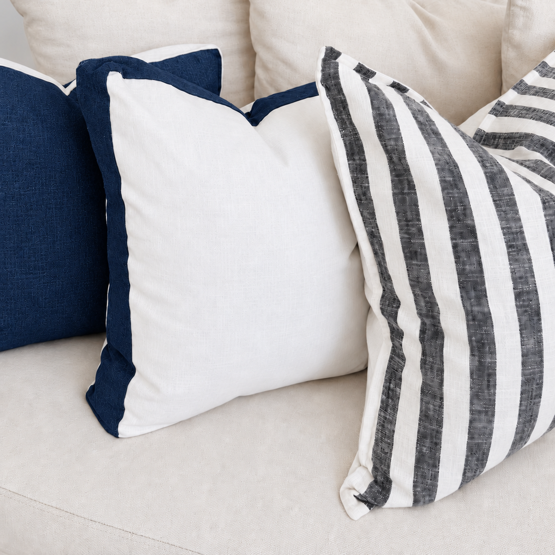 Azure Coast - Navy on White
