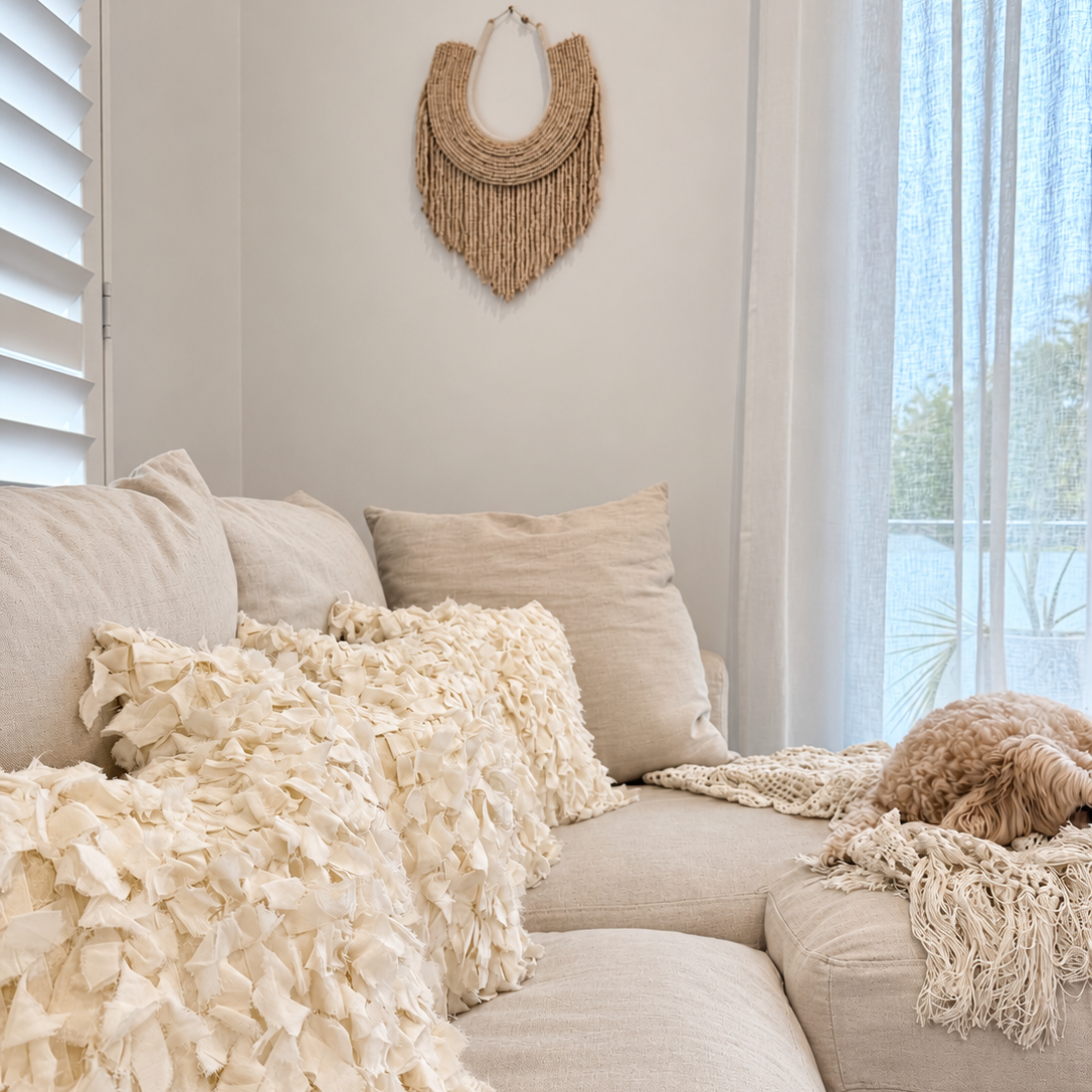 Marella Cushion Set - Ivory and Mocha