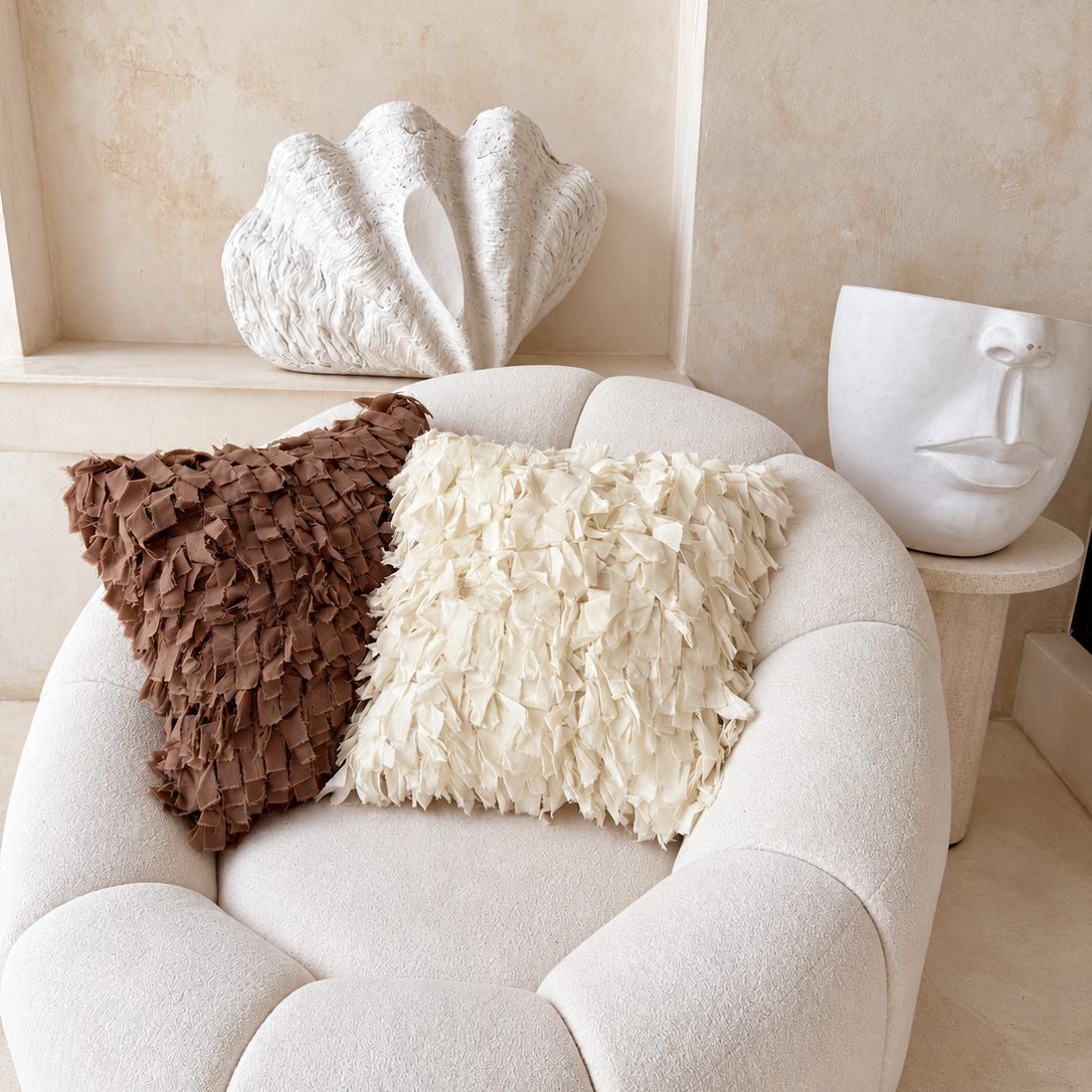 Marella Cushion Set - Ivory and Mocha