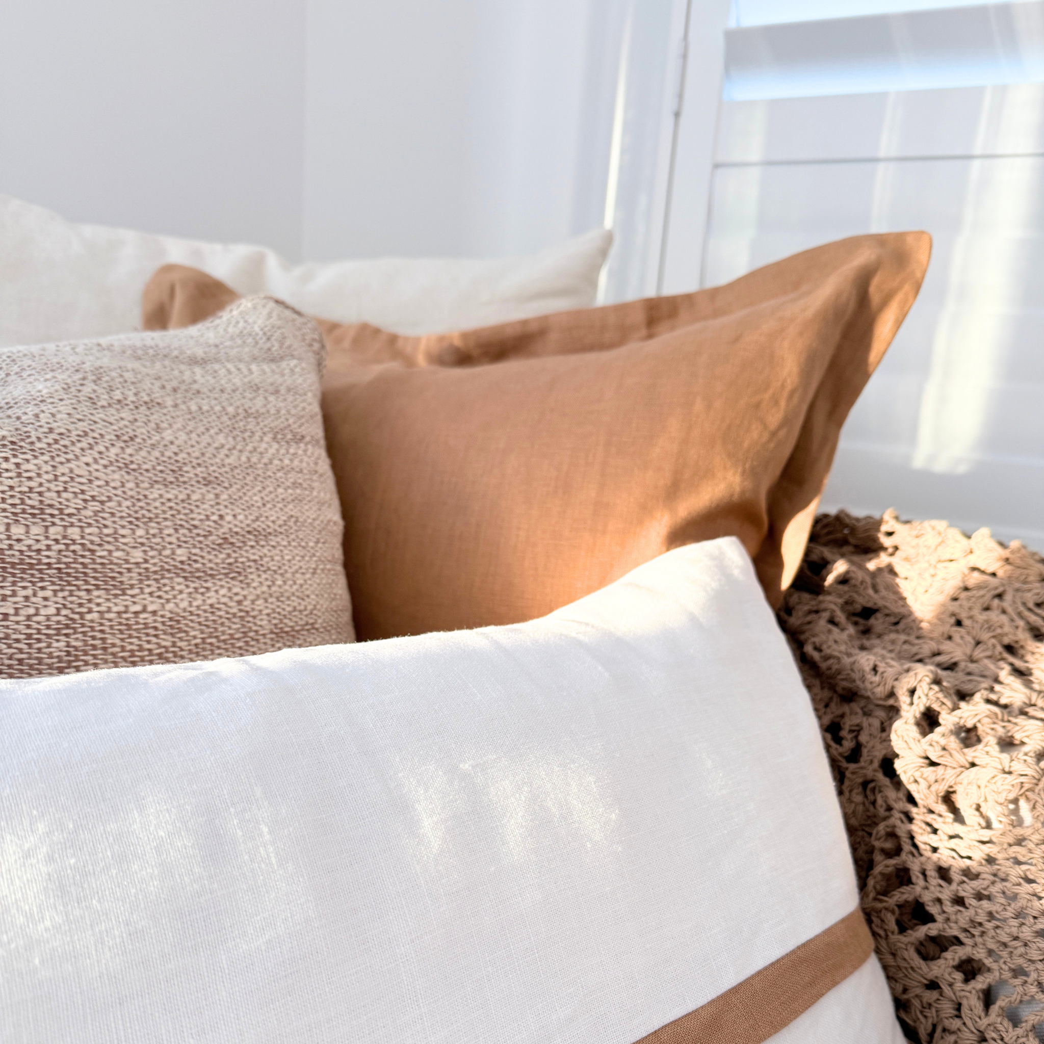Capri Collection - Cinnamon/Ivory - Square - New!