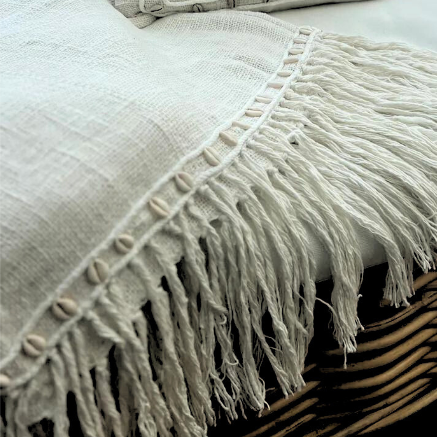 Crochet Shell Edging Throw Styled