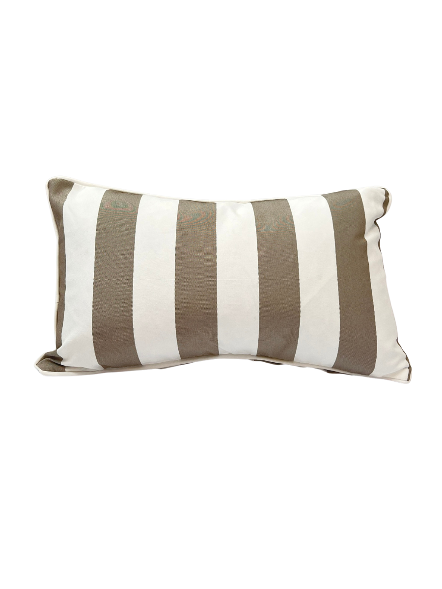 Outdoor - Natural Taupe Stripe (two sizes)