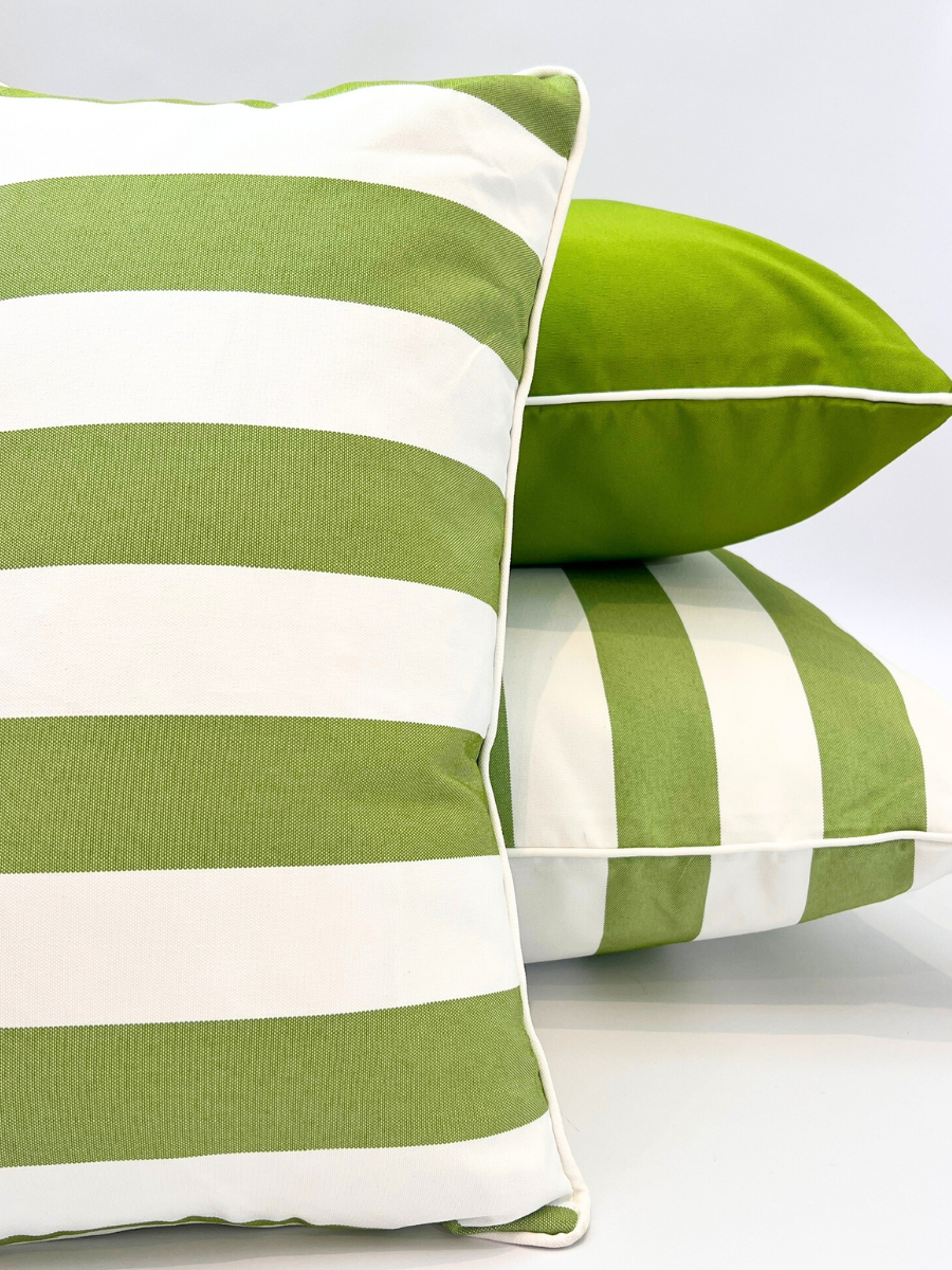 Outdoor - Palm Green Stripe (two sizes) - New!