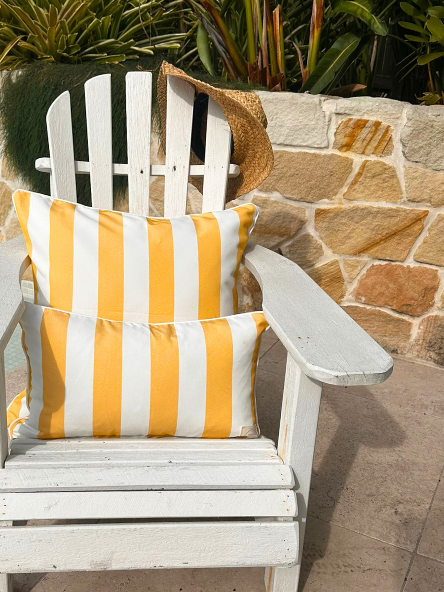 Outdoor - Palm Springs Yellow Stripe (two sizes) - New!