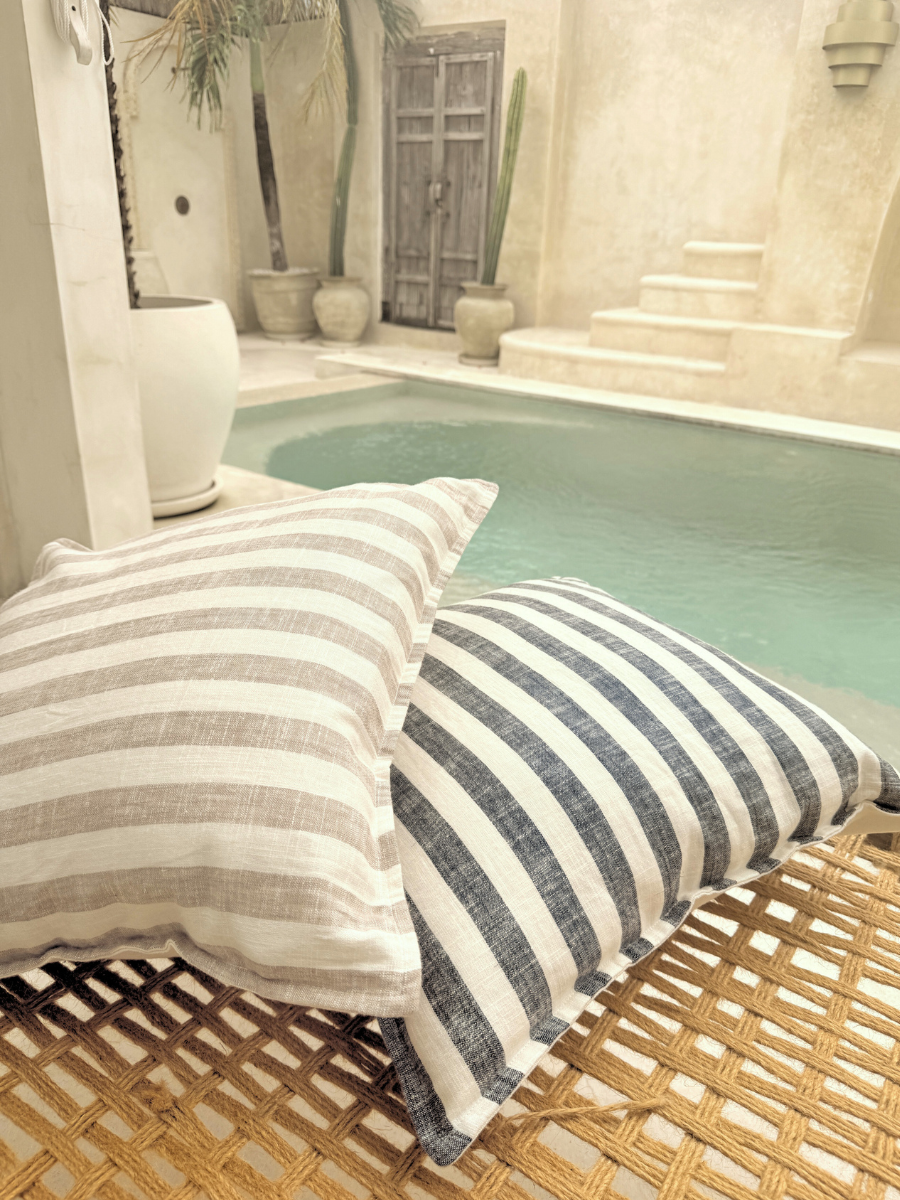 Sea Stripe cushion cover