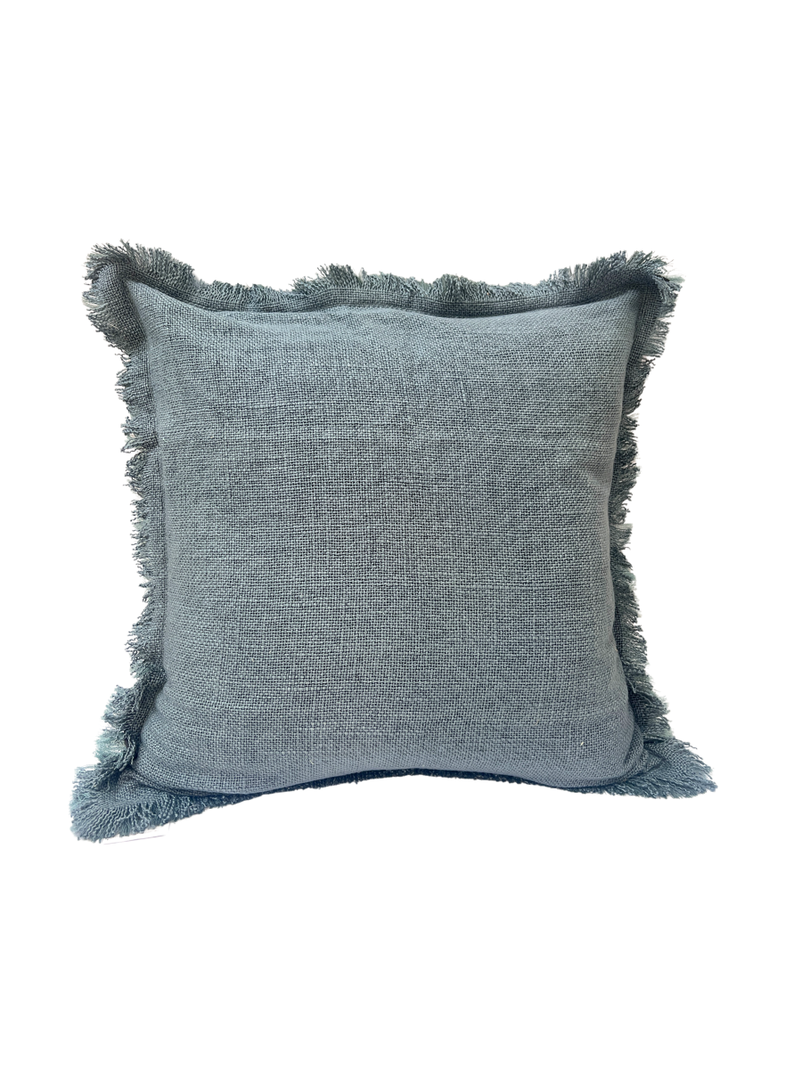 Soft Cotton Fringed - Ocean Blue - New!