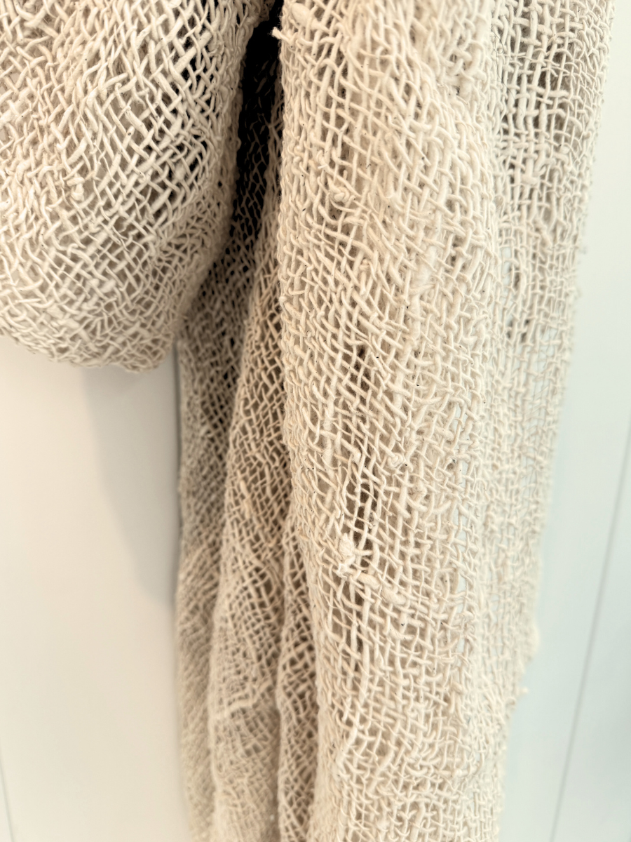 Coastal Natural Woven Cotton throw - New!