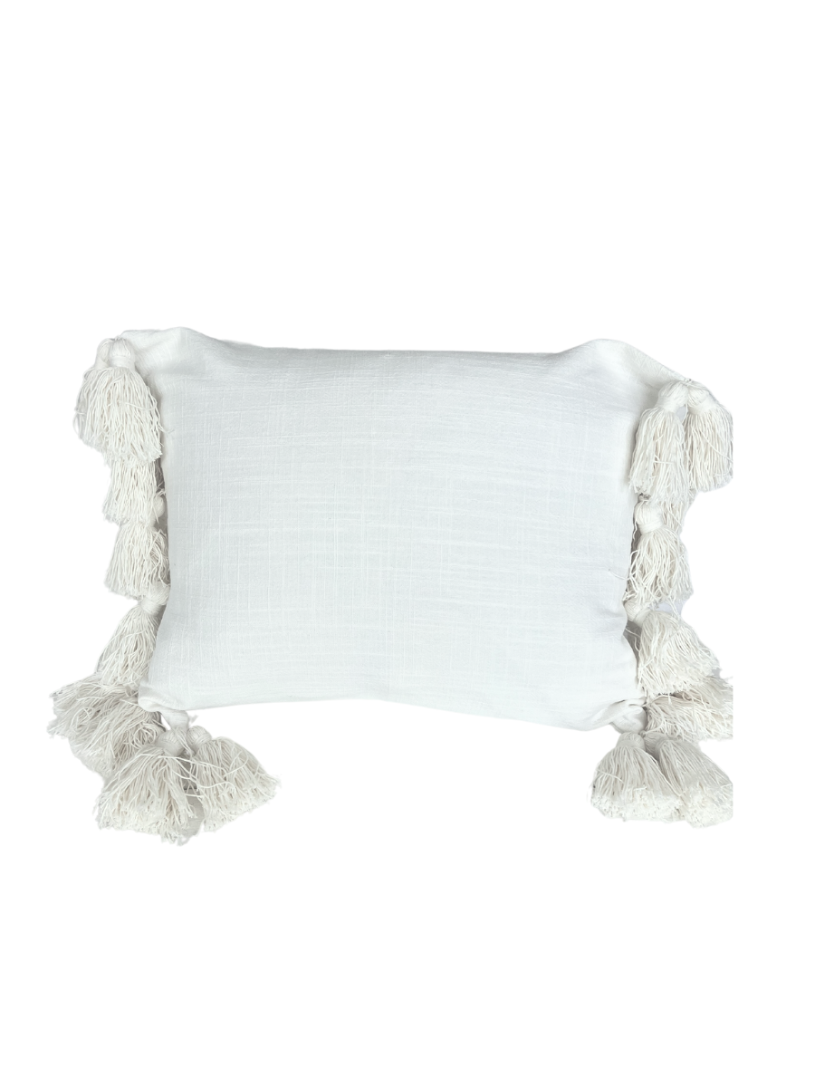 Soft tassel cushion