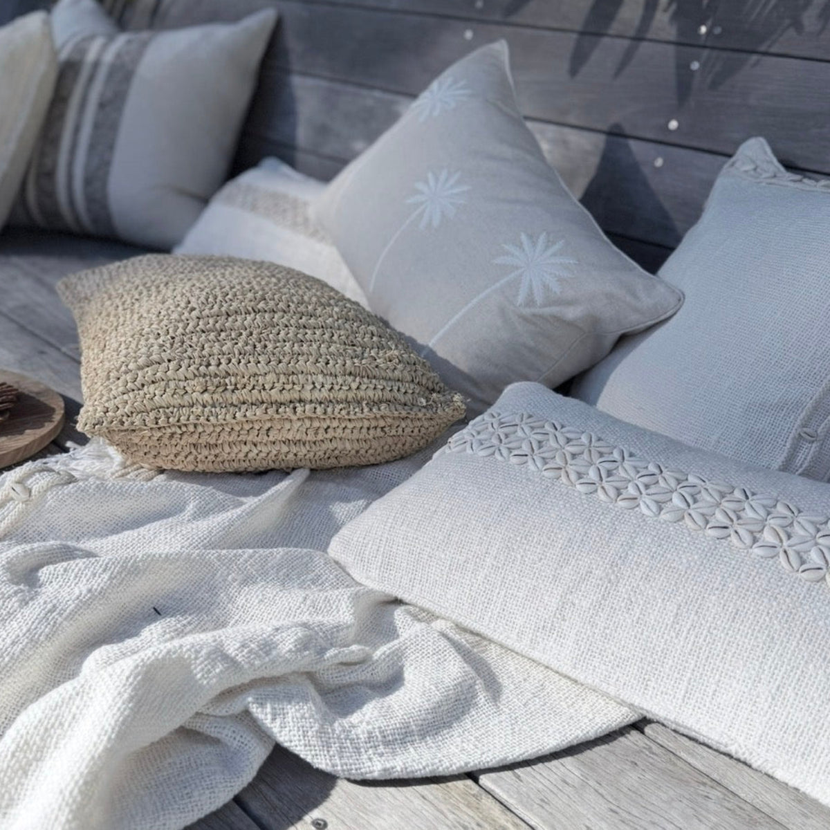 Island Raffia Cushion Cover