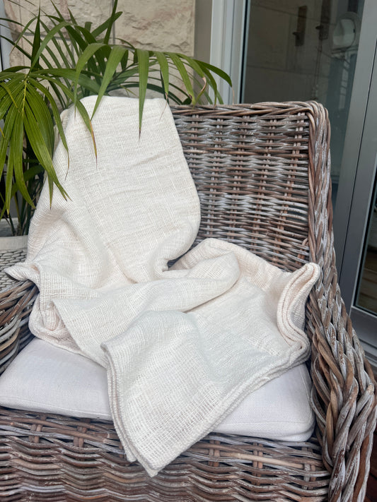 Serenity soft cotton throw - New!