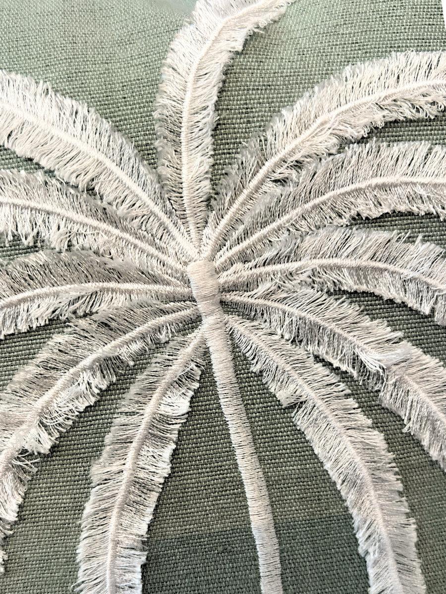 Palma Cushion Cover - Pastel Mint